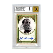 John Newcombe 2020 Topps Transcendent Tennis Autograph Card /25 BGS 9 Auto 10