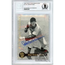 Hal Newhouser 1993 Front Row Newhouser All-Time Greats Autograph Card #1 BAS