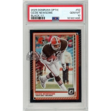Ozzie Newsome 2025 Panini Donruss Optic Black Card #52 1/1 PSA 10