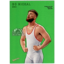 Bo Nickal 2024 Skybox Metal Universe Precious Metal Gems PMG Green Card #RMU-13 6/10