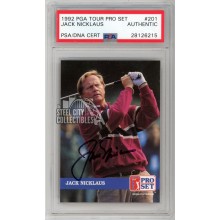 Jack Nicklaus 1992 PGA Tour Pro Set Autograph Card #201 PSA/DNA