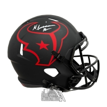 Nico Collins Autographed Houston Texans Eclipse Replica Full Size Football Helmet - BAS