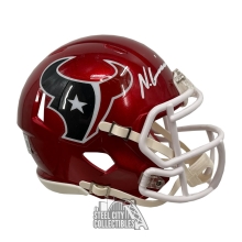 Nico Collins Autographed Houston Texans Flash Mini Football Helmet - BAS