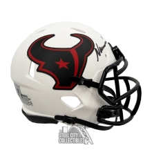 Nico Collins Autographed Houston Texans Lunar Eclipse Mini Football Helmet - BAS