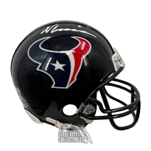 Nico Collins Autographed Houston Texans Mini Football Helmet - BAS (Signed On Top)