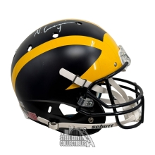 Nico Collins Autographed Michigan Schutt Replica Full Size Football Helmet - BAS