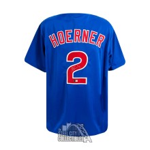 Nico Hoerner Autographed Chicago Custom Blue Baseball Jersey - BAS