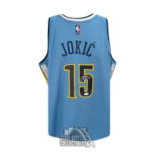 Nikola Jokic Autographed Denver Mitchell & Ness Blue Basketball Jersey - JSA