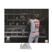 Nolan Gorman Autographed St Louis 11x14 Back Baseball Photo - JSA