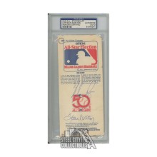 Nolan Ryan & Steve Carlton Autographed 1979 All Star Game Ballot - PSA/DNA