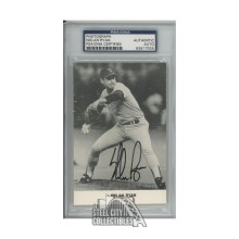 Nolan Ryan Autographed Texas Rangers 3.5x5 Baseball Photo - PSA/DNA