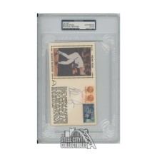 Nolan Ryan Autographed Texas Rangers Cachet - PSA/DNA