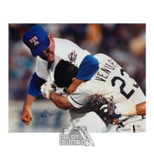 Nolan Ryan Autographed Texas Rangers 16x20 Baseball Photo - PSA/DNA (Fight)