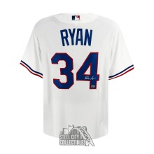 Nolan Ryan Autographed Texas Rangers White Nike Baseball Jersey - MLB