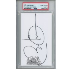 Barack Obama Autographed Slabbed Cut- PSA/DNA 84989993