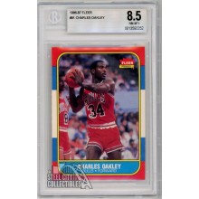 Charles Oakley 1986-87 Fleer Rookie Card #81 BGS 8.5 NM-MT+