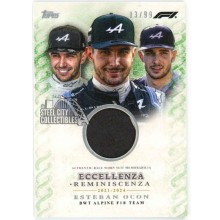 Esteban Ocon 2024 Topps Eccellenza Reminiscenza Patch Card 03/99