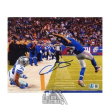 Odell Beckham Jr Autographed New York Giants 8x10 Football Photo - BAS