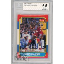 Hakeem "Akeem" Olajuwon 1986-87 Fleer Rookie Card #82 BGS 6.5 EX-MT+