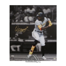 Oneil Cruz Autographed Pittsburgh 16x20 Batting Baseball Photo - JSA