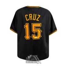 Oneil Cruz Autographed Pittsburgh Custom Black Baseball Jersey - JSA (Black Outlines)