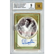 Manuel Orantes 2020 Topps Transcendent Tennis HOF Autograph Card #TCA-MO /25 BGS 9