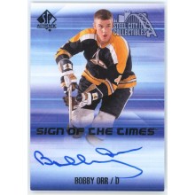Bobby Orr 2015-16 Upper Deck SP Authentic Sign Of The Times Autograph Card