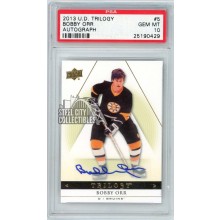 Bobby Orr 2013-14 Upper Deck Trilogy Autograph Card #5 PSA 10