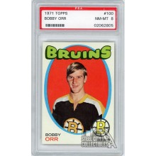 Bobby Orr 1971 Topps Card #100 PSA 8 NM-MT