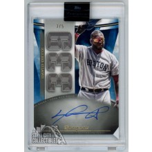 David Ortiz 2021 Topps Luminaries Home Run Kings Blue Autograph Card #HRK-DO 3/5