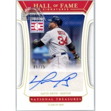 David Ortiz 2022 Panini National Treasures Hall of Fame Autograph Card #HOFS-DO 5/25