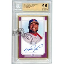 David Ortiz 2017 Topps Transcendent Holding Bat Purple Auto 7/10 BGS 9.5 AUTO 9