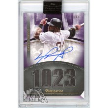 David Ortiz 2021 Topps Luminaries Hit Kings Purple Autograph Card #HK-DO 2/3