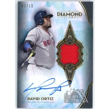 David Ortiz 2021 Topps Diamond Icons Patch Autograph Card #SPA-DO 07/10
