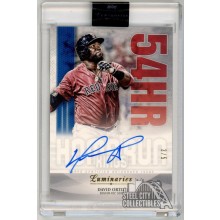 David Ortiz 2019 Topps Luminaries Home Run Kings Blue Autograph Card #HRK-DO 3/5
