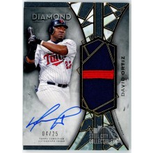 David Ortiz 2022 Topps Diamond Icons Jumbo Patch Autograph Card #AJP-DO2 04/25