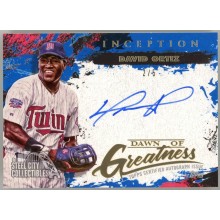 David Ortiz 2021 Topps Inception Dawn Of Greatness Autograph Card #DOGA-DO 2/5