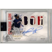 David Ortiz 2019 Topps Luminaries Hit Kings Patch Autograph Card #HKAP-DO 05/15