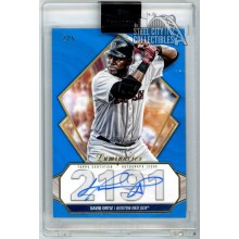 David Ortiz 2022 Topps Luminaries Hit Kings Blue Autograph Card #HK-DO 2/5