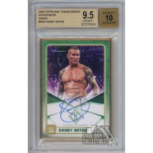 Randy Orton 2020 Topps Transcendent WWE Green Autograph Card #A-RO 12/15 BGS 9.5