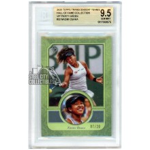 Naomi Osaka 2020 Topps Transcendent Tennis VIP Green Card #32 7/20 BGS 9.5