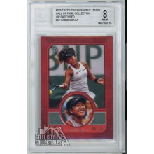 Naomi Osaka 2020 Topps Transcendent Tennis HOF VIP Red Card #32 06/10 BGS 8