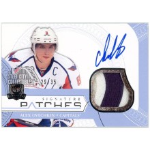 Alex Ovechkin 2011-12 Upper Deck The Cup Signature Patches Game-Used Patch Autograph Card #SP-AO 29/35