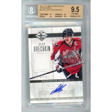 Alex Ovechkin 2012-13 Panini Limited Jersey Autograph Card #LJ-AO 7/25 BGS 9.5