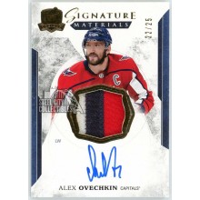 Alex Ovechkin 2017-18 Upper Deck The Cup Signature Materials Patch Autograph Card #SP-AO 22/25