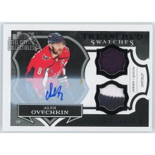 Alex Ovechkin 2022-23 Upper Deck Artifacts Treasured Dual Patch Auto Card 5/5