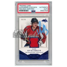 Alexander Ovechkin 2013-14 Panini Dominion Jersey Autograph Card #D-OV 98/99 PSA/DNA (Light Blue)