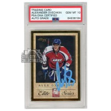 Alexander Ovechkin 2011-12 Panini Elite Elite Series Autograph Card #4 PSA/DNA 10 (Light Blue)