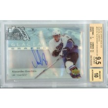 Alex Ovechkin 2007-08 Upper Deck Ice Glacial Graphs Autograph Card #GG-OV BGS 9.5