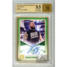 Kevin Owens 2020 Topps Transcendent WWE Green Autograph Card #A-KO 03/15 BGS 9.5